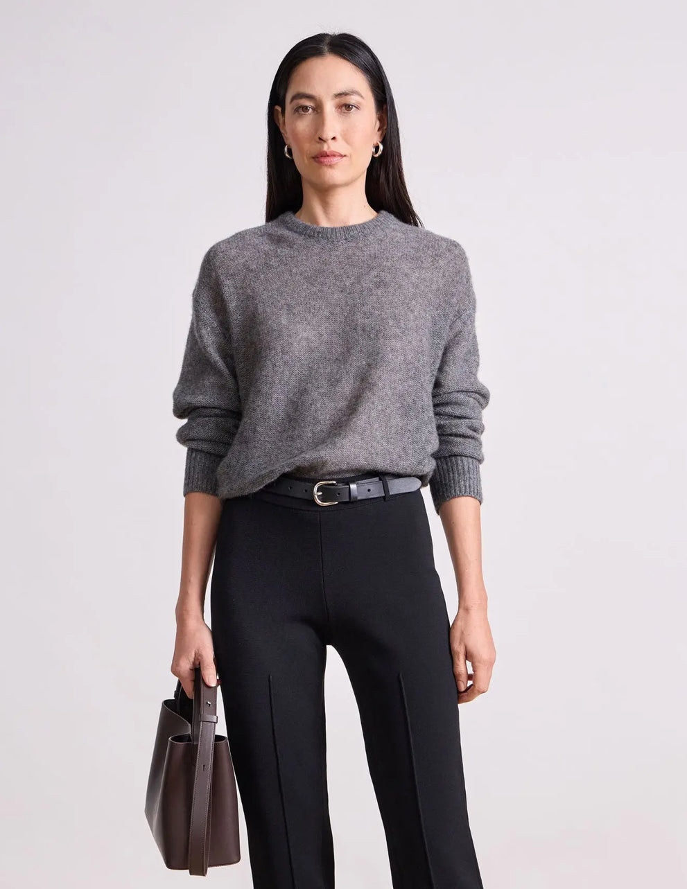 Softest Tissue Weight Sweater in Charcoal