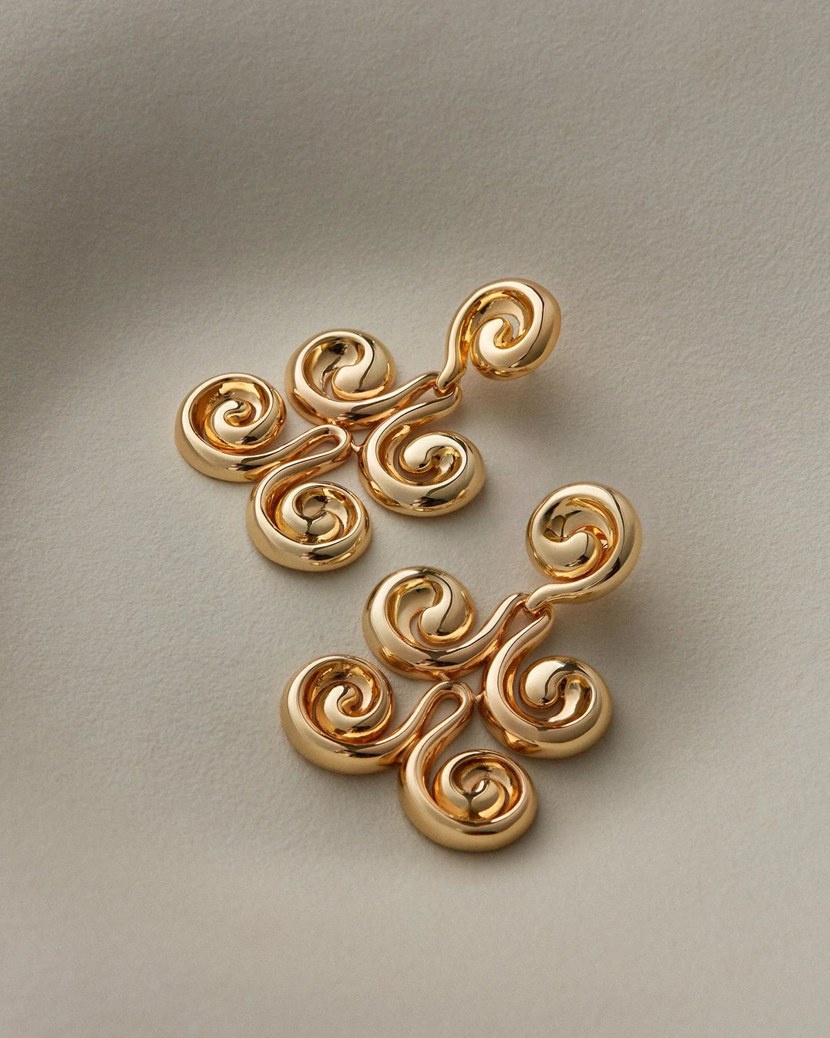 Mega Nico Earrings- Gold