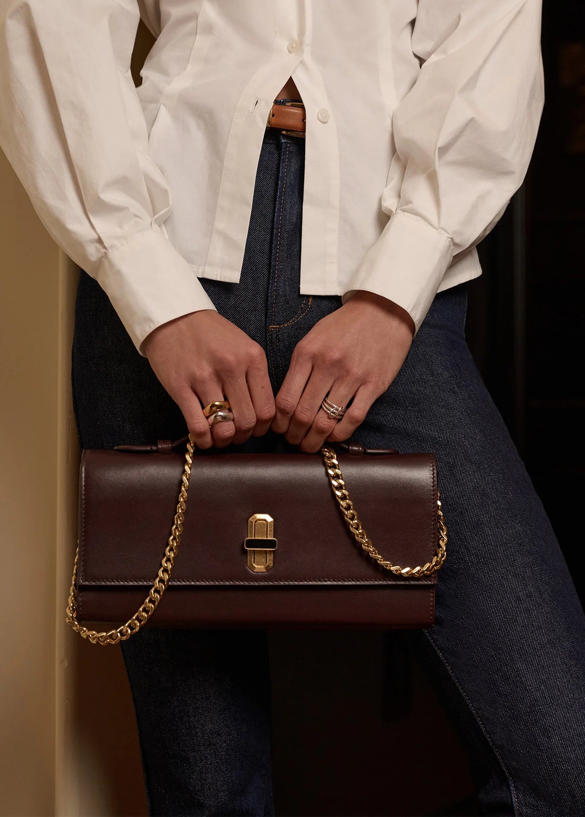 The Heirloom Clutch- Cherry Lacquer