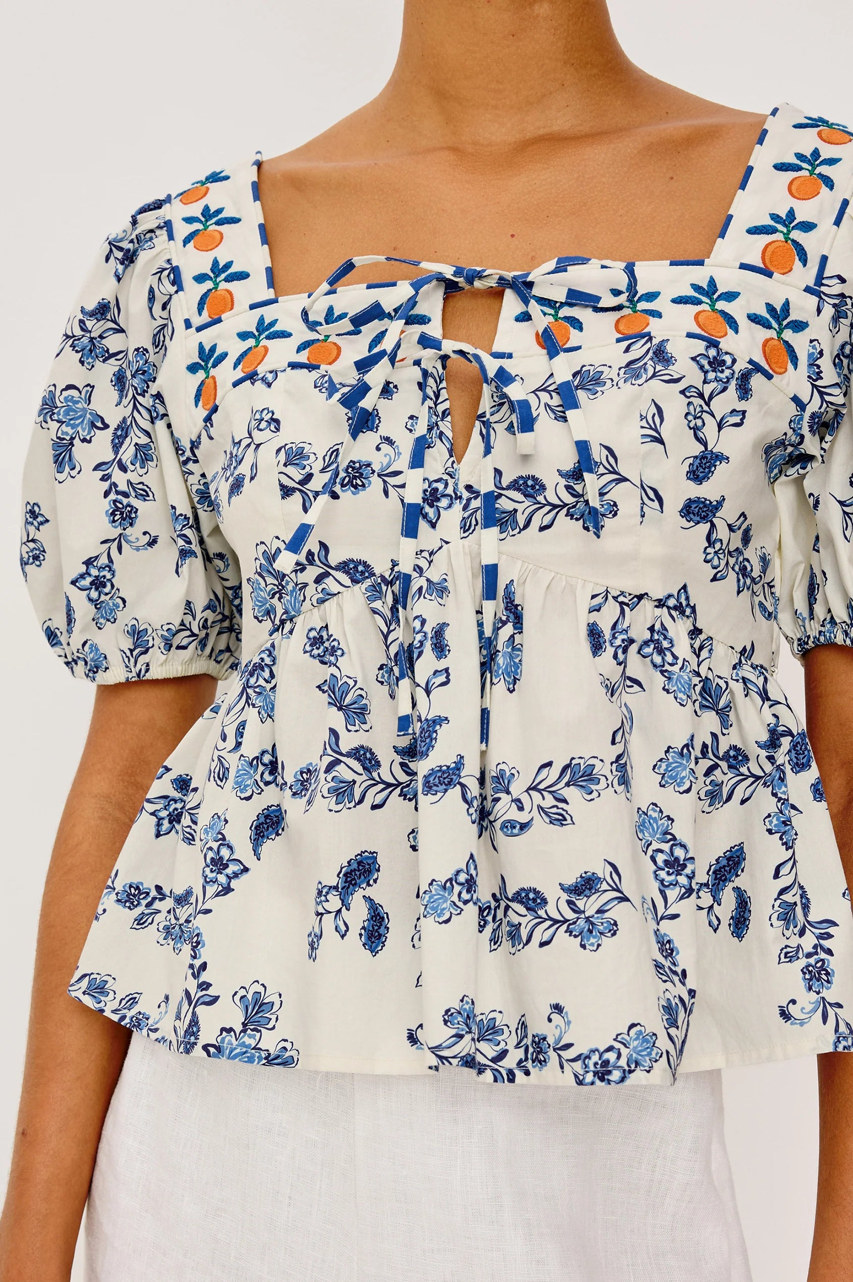 Presley Top in Ceramic Floral