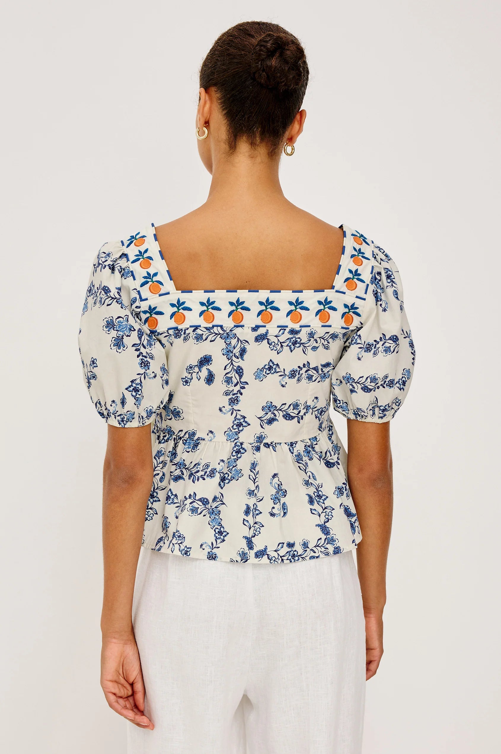 Presley Top in Ceramic Floral