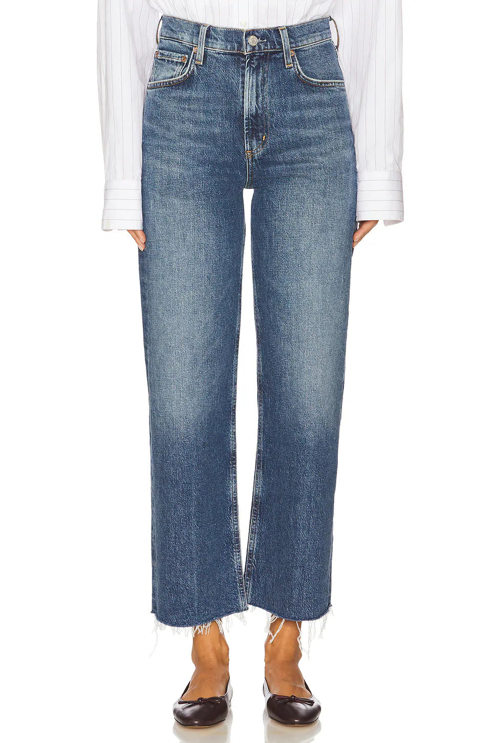 Ren High Rise Wide Leg in Chord