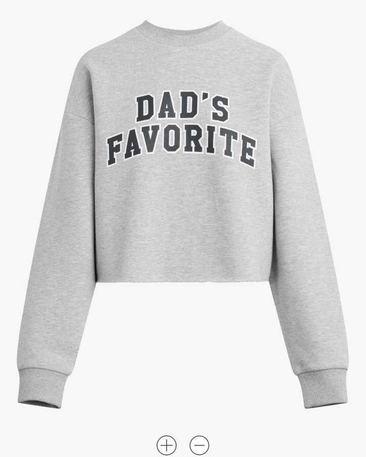 The Cropped Dad's Favorite Sweatshirt