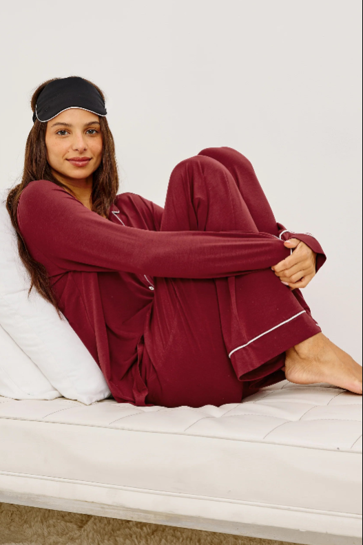 Varra Pajama Set -Cabernet