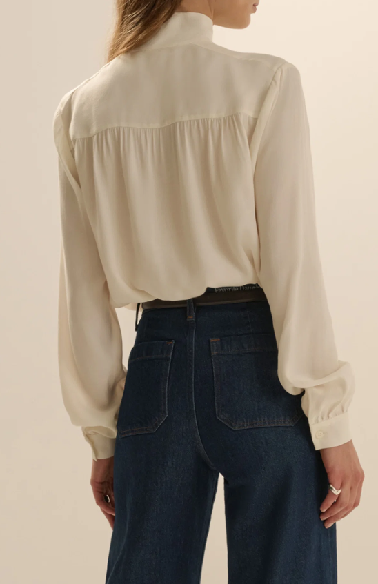 The Simone Blouse- Ivory