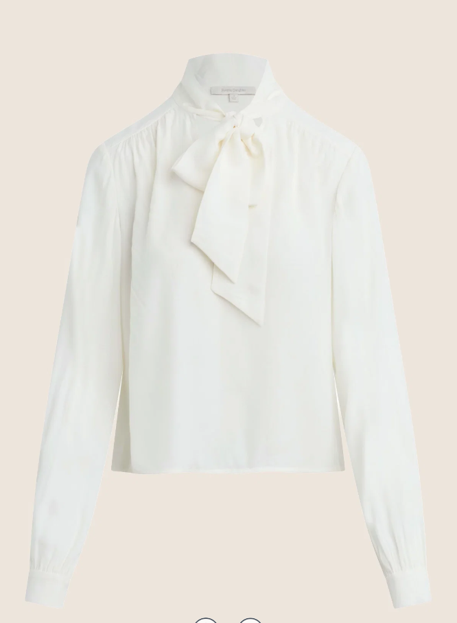 The Simone Blouse- Ivory