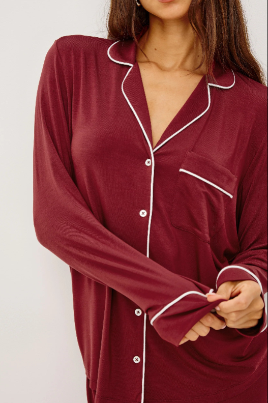 Varra Pajama Set -Cabernet