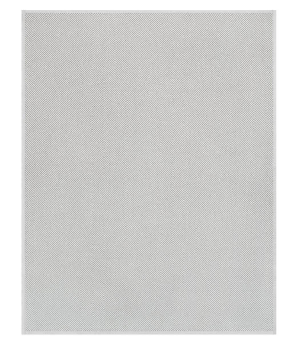 Harborview Herringbone Light Grey Blanket: Original