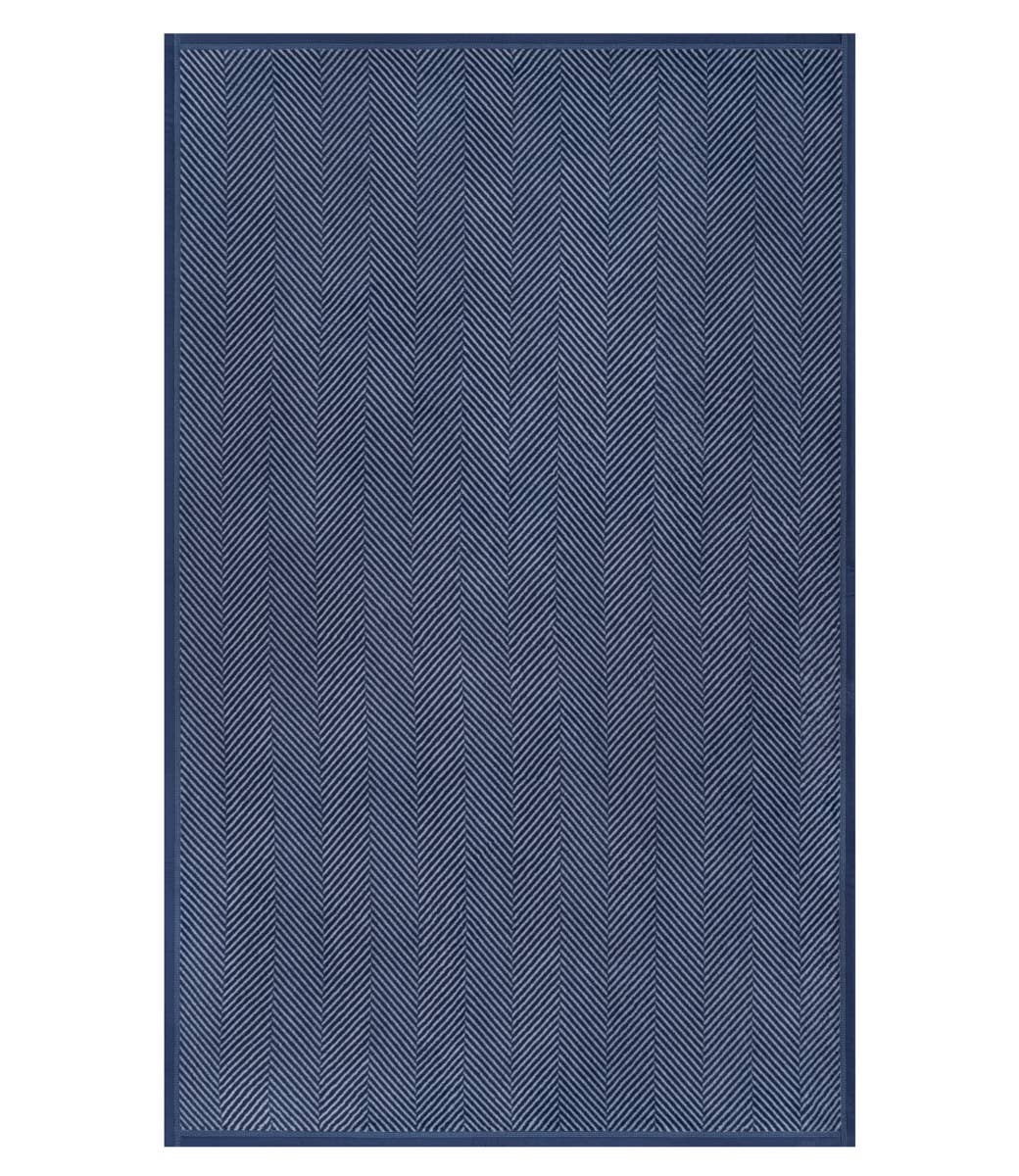 Harborview Herringbone Navy Blanket: Original