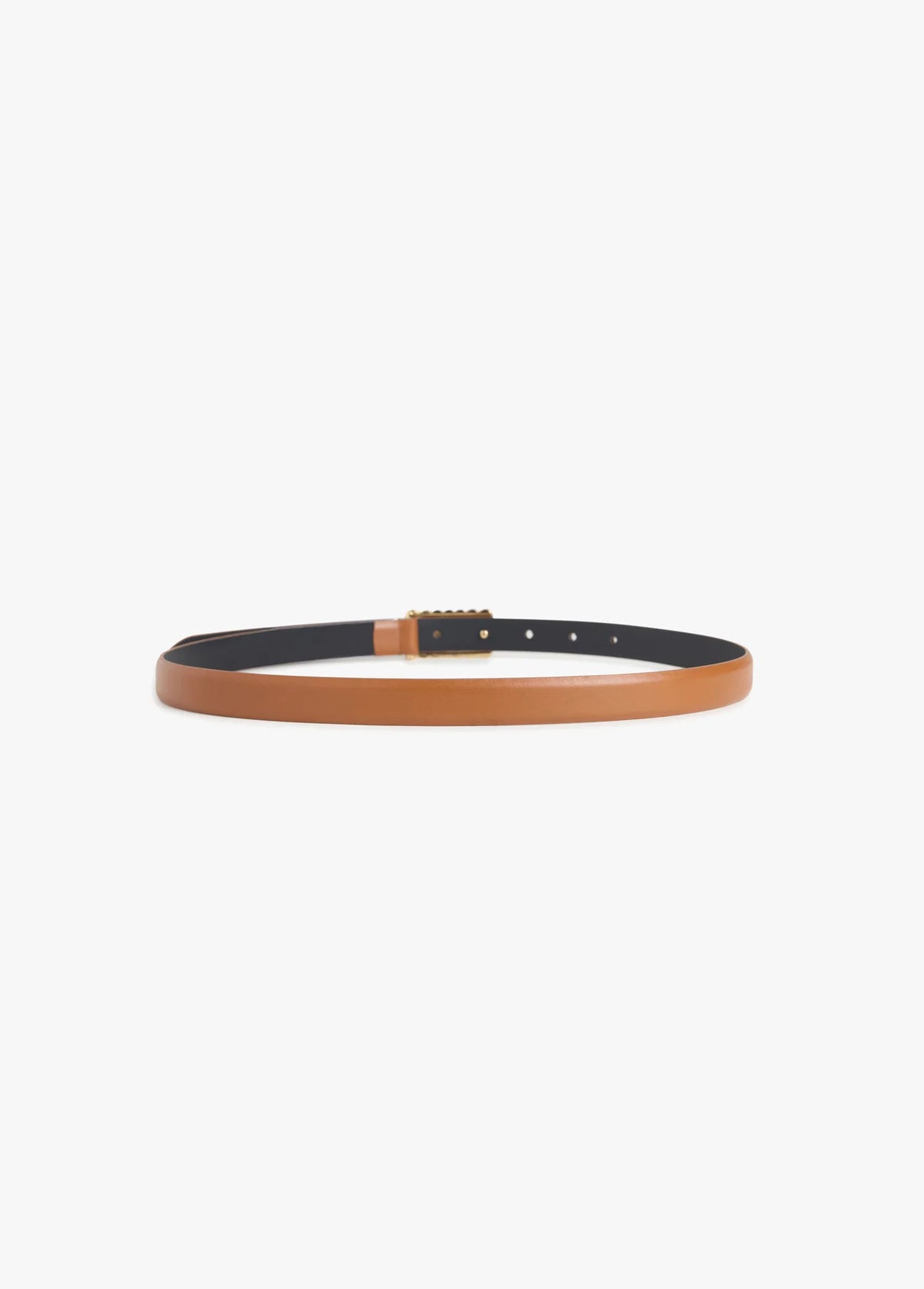 The Polished Belt- Tan/Polished Gold