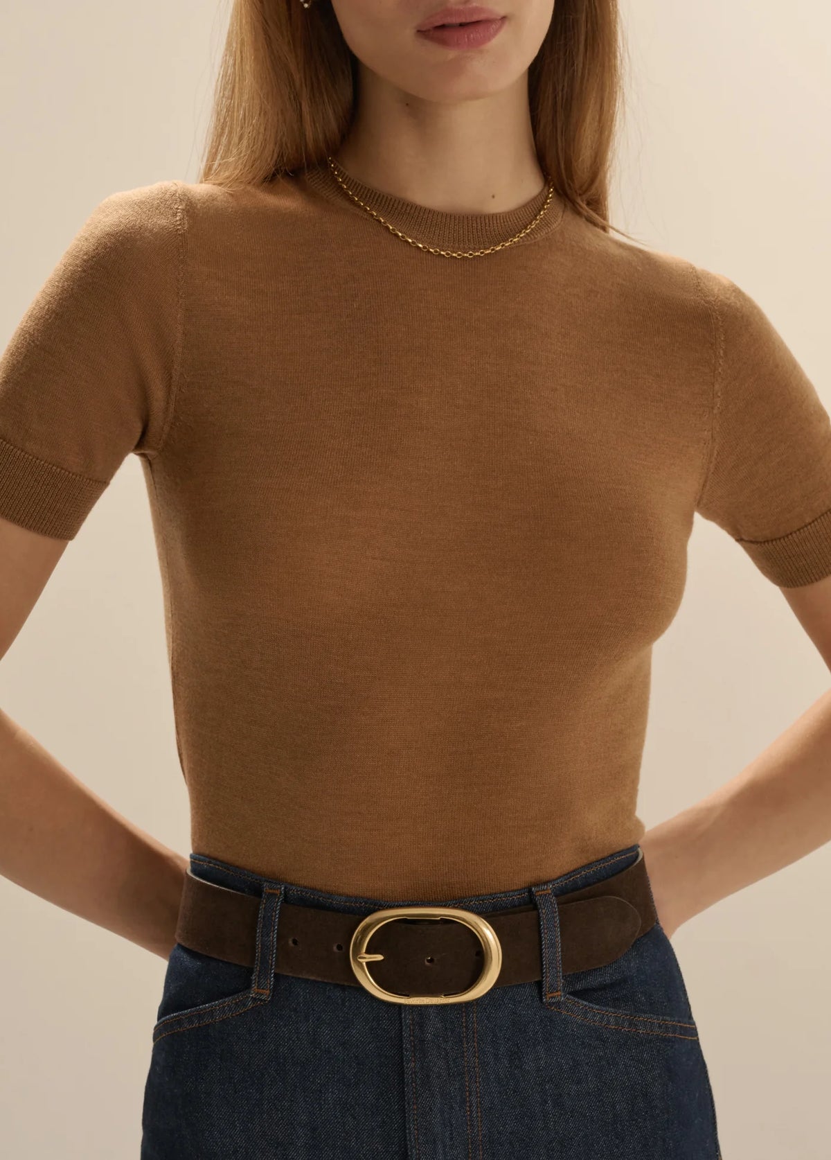 The Good Sport Top- Camel