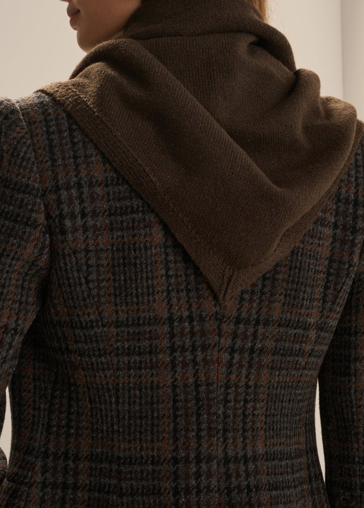 The Triangle Scarf- Ganache