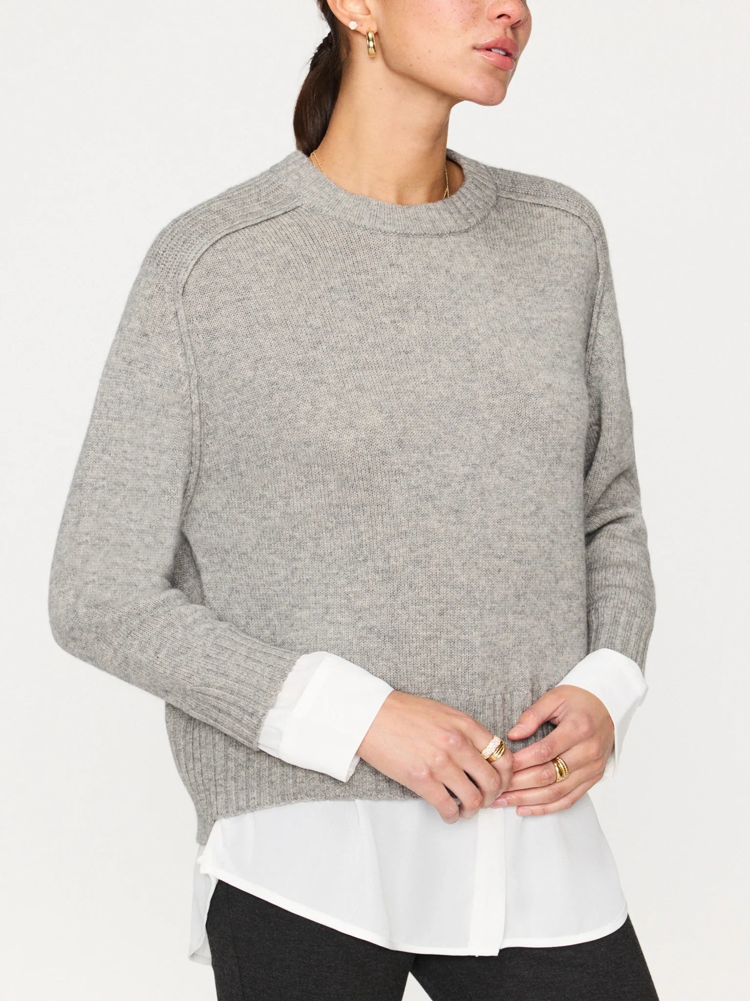 Parsons Crew Looker in Sterling Melange