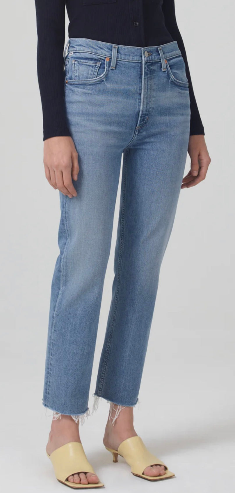 Daphne Crop High Rise Stovepipe