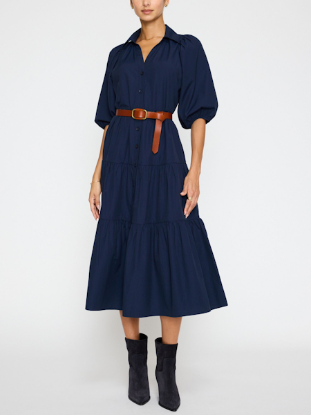 Antigua Dress in Navy