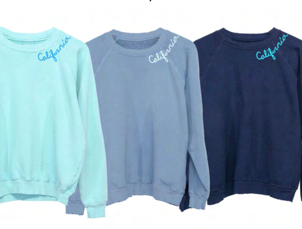 East Coast Hand Embroidered Sweatshirt