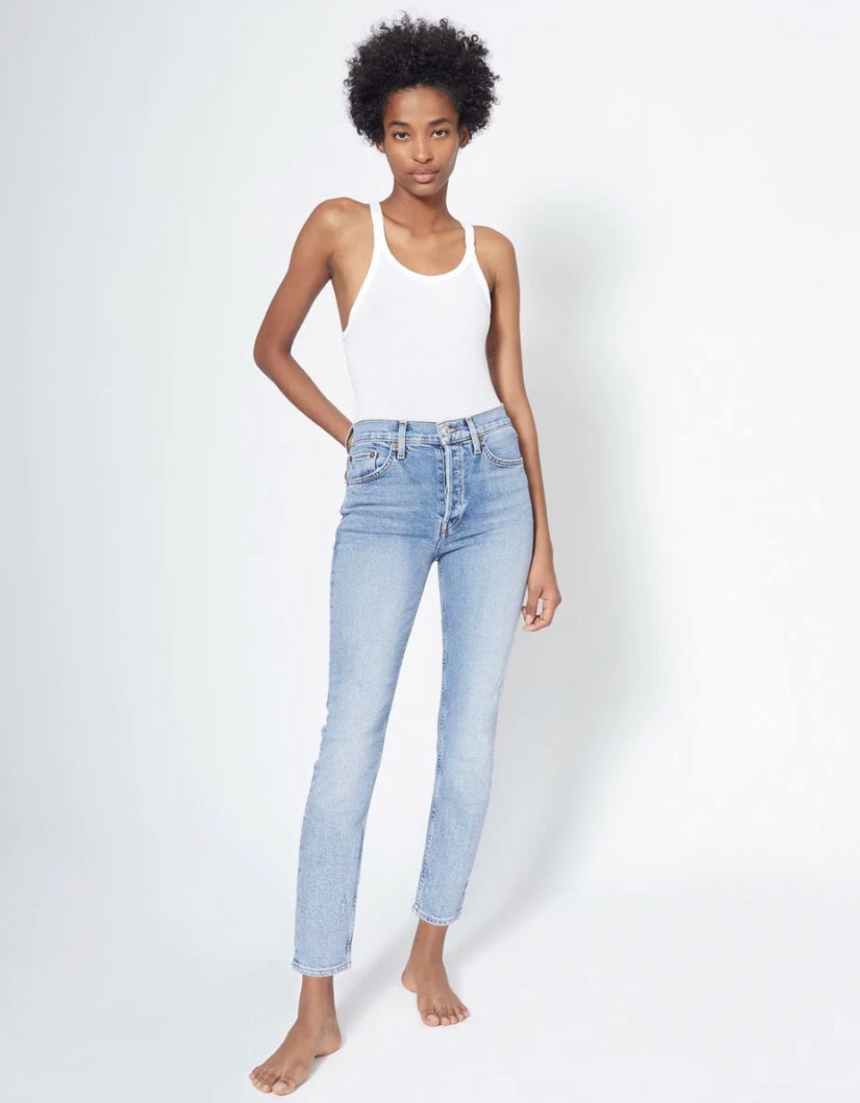 90s High Rise Ankle Crop