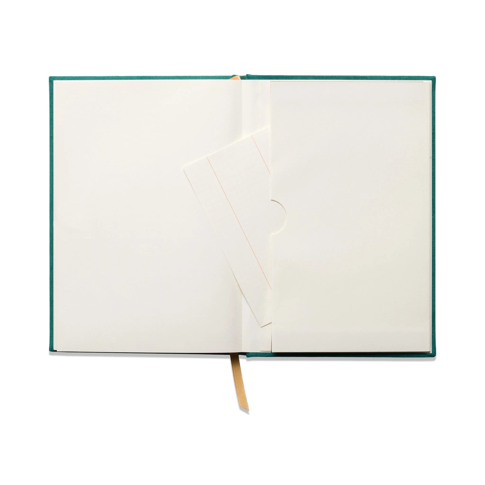 Hard Cover Suede Cloth Journal With Pocket
