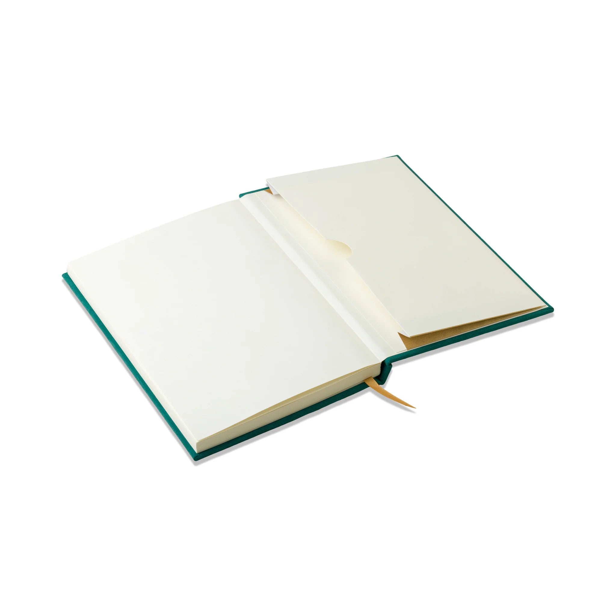Hard Cover Suede Cloth Journal With Pocket