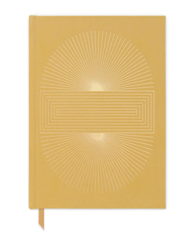 Hard Cover Suede Cloth Journal With Pocket